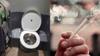 smoking in train toilet
