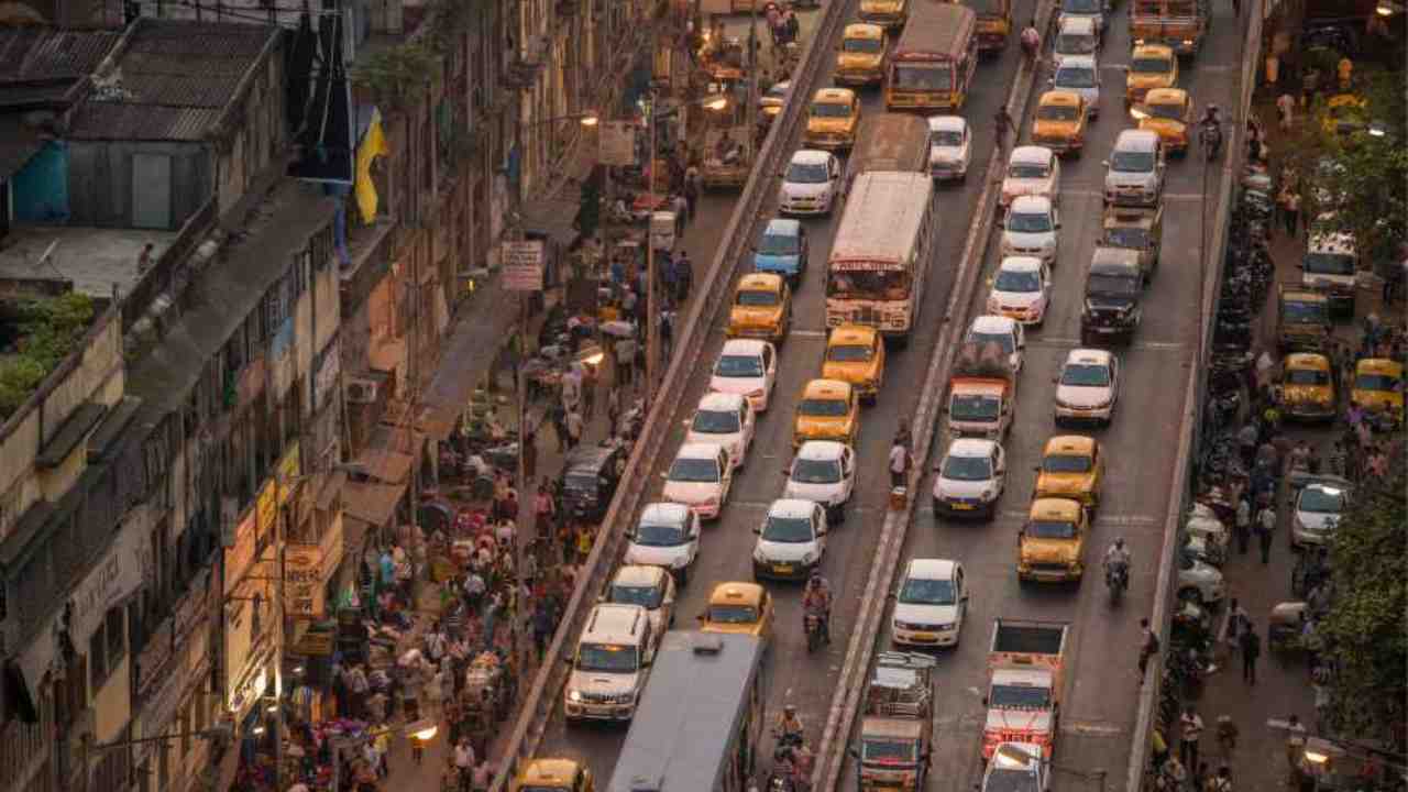 Kolkata Traffic Block