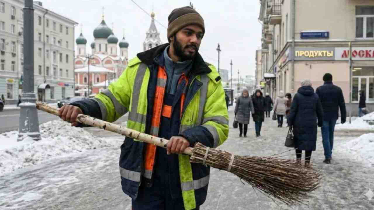 indian software engineer sweeper in russia