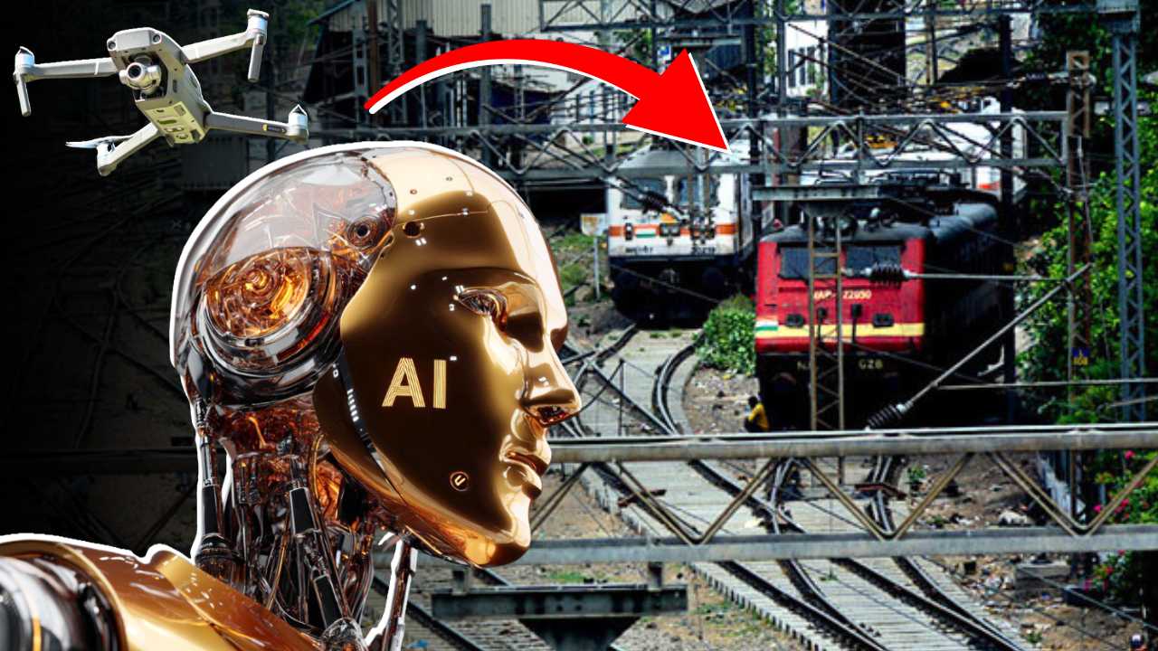 Indian Railways Drone and AI system to prevent Accident