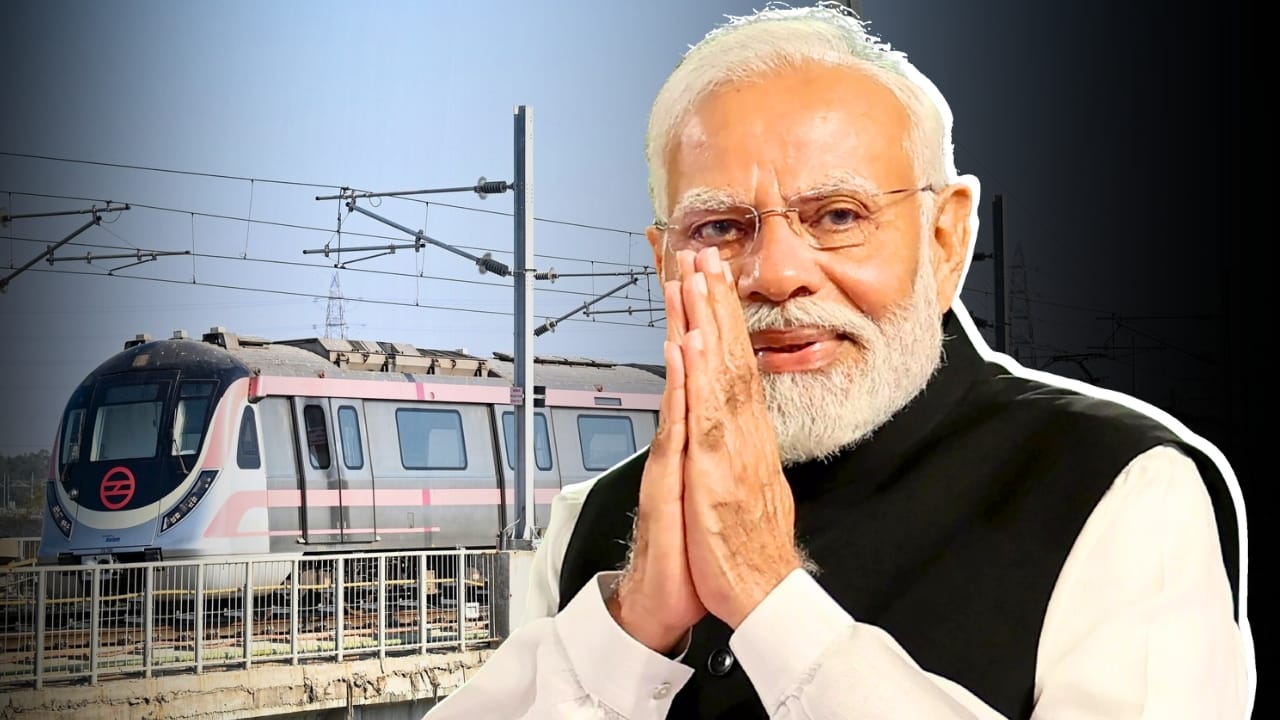 pm Modi inaugurates India's First Ring Metro In Delhi